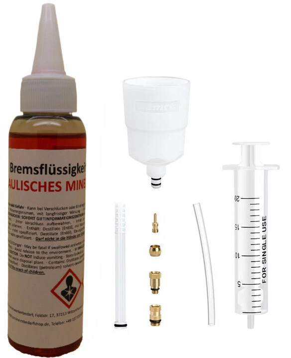 Entlüftungskit für Shimano Entlüftungsset Scheibenbremsen inkl. 100ml Bremsflüss - Bild 1 von 1