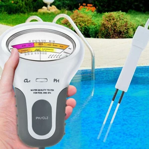 Elektronischer Wassertester für Chlor & pH-Wert Pool Messgerät Wasserqualität - Bild 1 von 24
