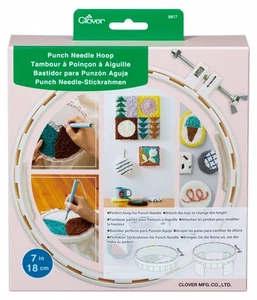 Clover Punch Needle Hoop 7"- - Picture 1 of 1