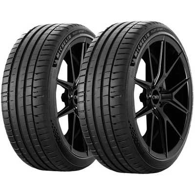 (QTY 2) 285/40ZR19 Michelin Pilot Sport 5 107Y XL Black Wall Tires - Image 1 of 4