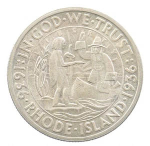 1936 Rhode Island Commemorative Half Dollar *3949 - Picture 1 of 3