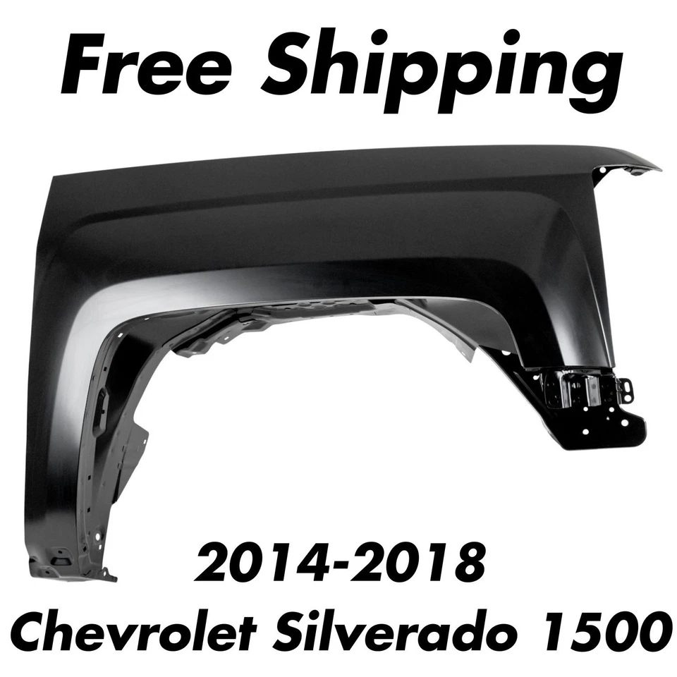 Guardabarros delantero cebado lado derecho del pasajero para Chevrolet Silverado 1500 2014-2018 Foto 1 de 2