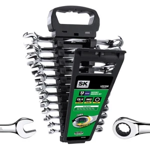 Ratcheting Wrench Set, Combination Wrench Set, 12-Piece, Metric 8 to 19mm, 72... - Picture 1 of 8