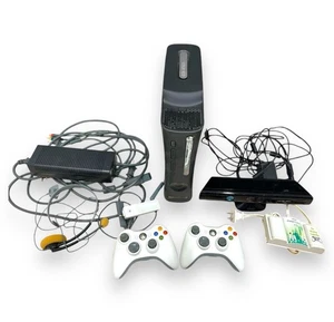 Xbox 360 Elite 120GB Console & Kinect *Complete with 30 Games - Tested/Working - Picture 1 of 9