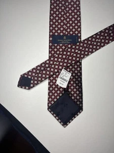"Corbata Brooks Brothers roja geomwtric nueva con etiquetas (nueva con etiquetas) 58,5""" - Imagen 1 de 7