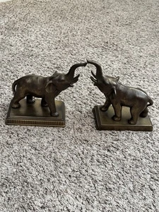 Vintage Glückselefant Buchstütze Türstopper Glück Glück Figur Statue - Bild 1 von 17