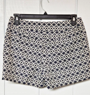 Banana Republic Mujer Azul Marino Diseño Geométrico Bolsillos - Talla 6 Foto 1 de 4