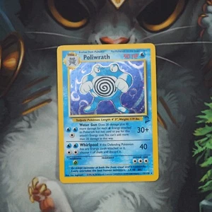 Poliwrath Holo Rare 15/130 Pokemon Base Set 2 Single Played Karte WOTC - Bild 1 von 12