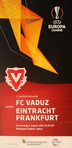 Programa UEFA EL 2019/20 FC Vaduz - Eintracht Frankfurt - Imagen 1 de 1
