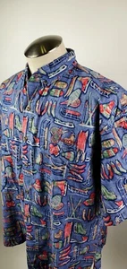 Vtg Ke Nui Hawaiian Shirt Men's Size XL Christmas Arizona Embroidered - Picture 1 of 9