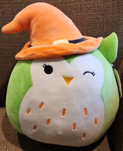 Squishmallows 12" Alder Green Owl Witch Halloween NWT - Picture 1 of 8