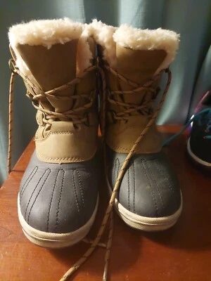 Botas Pawz by Bearpaw para mujer Gina Duck piel de oveja repelentes al agua TALLA 10 USADAS Foto 1 de 4