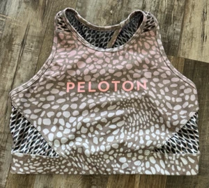Peloton X WITH Collab Womens Medium Riverstone High Neck Sports Bra - Picture 1 of 5