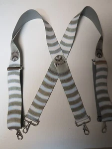 Suspendedores de mapache estilo X para hombre con clip-ons, broches de bucle de cinturón, hechos en EE. UU. - Imagen 1 de 5
