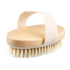 Practical Simple Wooden Easy Use Shower Brush Cleaning Spa Exfoliating