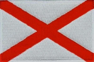 Bandera del estado de Alabama EE.UU. Parches bordados 3 "x2" plancha - Imagen 1 de 1
