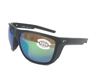 Costa Sunglasses Ferg XL 06S9012-0262 Black Square Frames Green Mirror Polarized - Picture 1 of 11