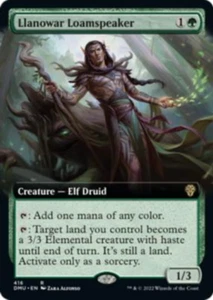 Llanowar Loamspeaker Extended Art Dominaria United MTG Rare - Picture 1 of 1