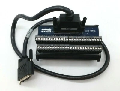 Parker GEM-VM50 Terminal Breakout Module with REV F 3604 Cable - Image 1 of 4