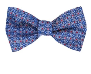 Men's 100% Silk Designer Self Tie Woven Bowtie- NWT - Picture 1 of 3