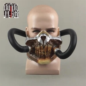 Mad Max 4 Fury Road Mask Immortan Joe Cosplay Half Face Mask Show Party Prop - Picture 1 of 9