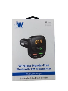 Just Wireless Bluetooth FM Transmitter - Black - Picture 1 of 5