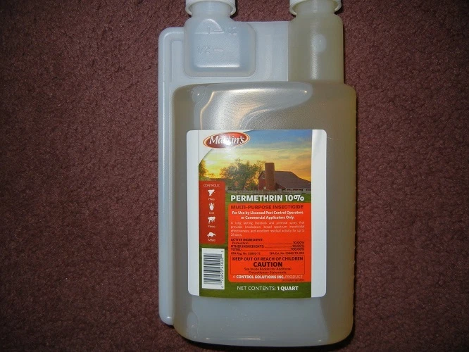 Martin's Permethrin 10% Control Solutions 1 cuarto moscas pulgas cucarachas  Foto 1 de 1
