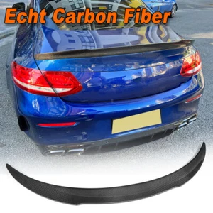 Alerón trasero de fibra de carbono para Mercedes W205 C205 Coupe C63 AMG alerón de maletero - Imagen 1 de 11