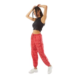 Adidas Women's Allover Print AOP Track Pants Semi Flash Red / Scarlet Size L - Picture 1 of 8
