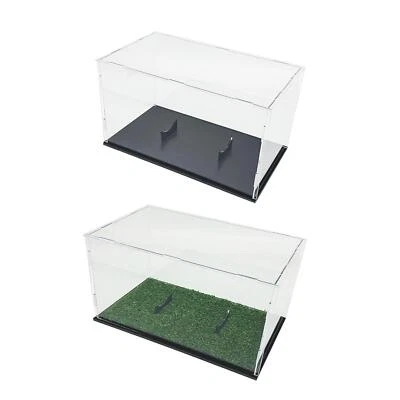 Football Display Case Dustproof Memorabilia Ball Holder for Dolls Figures - Image 1 of 2