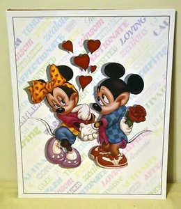 DISNEY MICKEY & MINNIE MOUSE Hearts 16x20 Poster - Picture 1 of 1