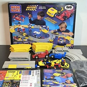 Mega Bloks Motor Sport Pista Macchinine Motorizzata GiG With Box - Picture 1 of 13