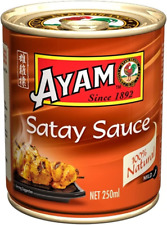 2x Ayam Satay Sauce Mild Hot 250ml 100 Natural Halal Gluten