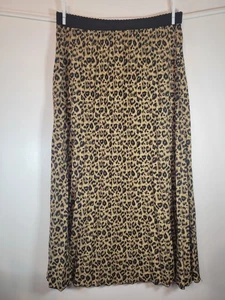 Womens Unbranded Leopard Print Pleated Maxi 4X Animal Print Flowy Lightweight - Picture 1 of 11