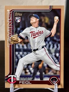 2025 Topps Update Brady Feigl #US333 2025 Parallel RC /2025 Minnesota Twins  - Bild 1 von 2