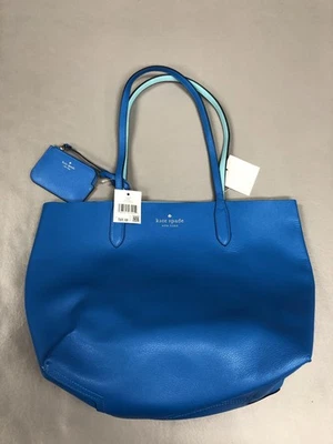 Kate Spade New York Tote Bag Womens One Size Blue Reversible Shoulder Pouch - Image 1 of 4