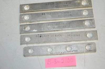 Lote de 5 barras de bus de cobre estañado VEN12263 5X5/8X.25 gruesas usadas Foto 1 de 2