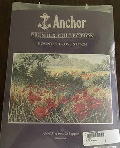 Anchor Premier Collection APC935 A Host Of Poppies kit punto croce nuovo - Foto 1 di 4