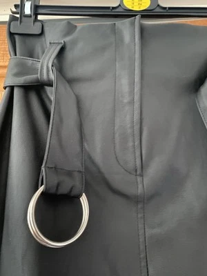 F&F Faux Leather High Waisted Midi Pencil Skirt With Belt Size 12 - Image 1 of 4