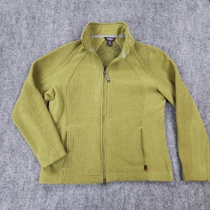 Woolrich Jacket Womens Medium Green Full Zip Long Sleeve Outdoor Fleece Hiking - Picture 1 of 17