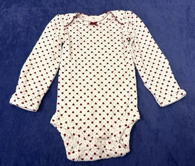 Body Carter’s Blanco Rojo Corazón Estampado Completo Vuelta L/S San Valentín Recién Nacido Nuevo en Caja Foto 1 de 4