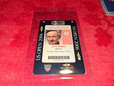 2006 US OPEN TENNIS MEDIA PRESS PASS  ROGER FEDERER / MARIA SHARAPOVA WINNERS Foto 1 de 2