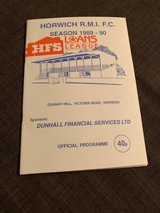 1989 Horwich RMI V Padiham Match Programme ATS Lanc Junior Cup - Picture 1 of 3