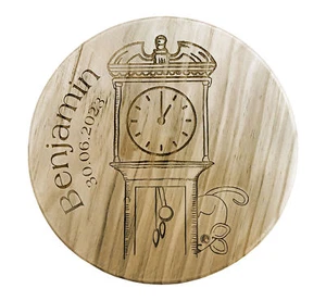 Personalised Child’s Nursery Rhyme Wooden Step Stool Engraved With Name - Picture 1 of 8