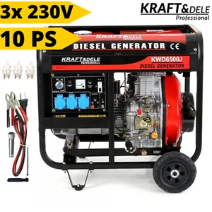 Stromerzeuger Diesel Stromaggregat Notstromaggregat Leise Stromgenerator Kupfer - Bild 1 von 14