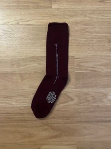Vintage 1950s-1960s Maroon NOS Stretch Dupont Nylon Men’s Socks 10-13 NWOT - Picture 1 of 4