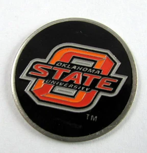 5 NCAA Collegiate Golf Ballmark Ballmarker ballmark Oklahoma State St Black - Imagen 1 de 1