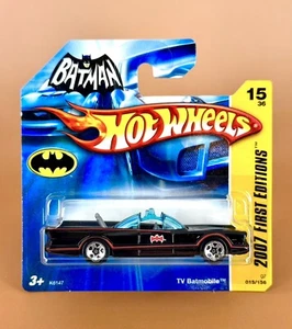 Hot Wheels 2007 First Editions 1966 TV BATMOBILE w/5s hubs 15/36 SHORT CARD - Picture 1 of 2