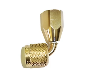 Presto-Tap 90° Quick Coupler Adapter 1/4" F. NPT Brass Leak Test Fitting - Picture 1 of 1