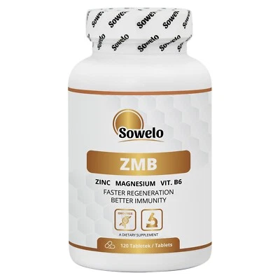 ZMB – Zink, Magnesium, B6 – Tabletten – Schlaf, Muskeln & Testosteron – Sowelo